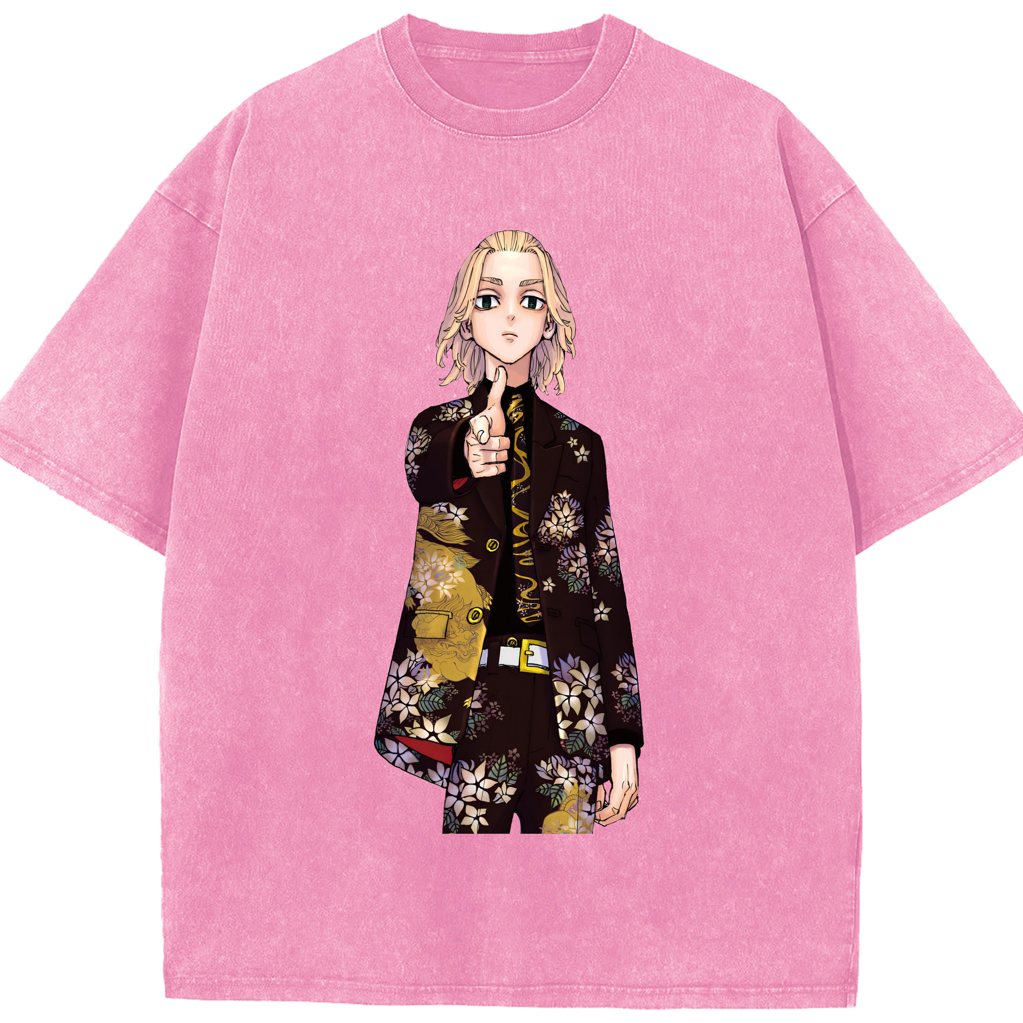 （画像用） 東京リベンジャーズ Tokyo Revengers 綿100% ヴィンテージ風 半袖Tシャツ（フロントプリント）